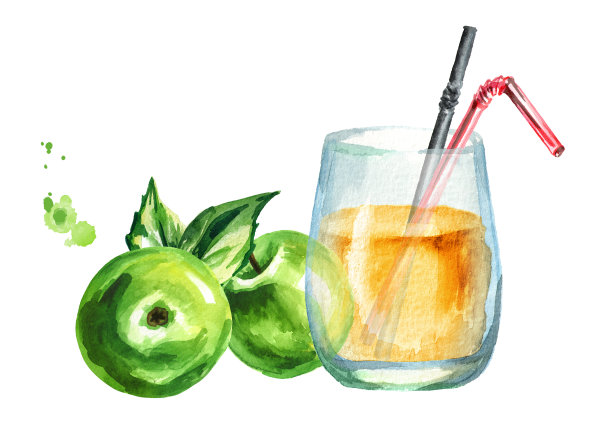 苹果插画素材ID：315503658