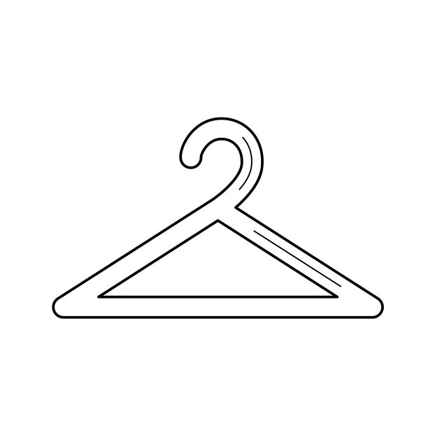 服装挂架线条图标图片下载