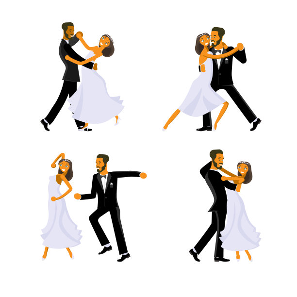 新娘和新郎素材图片