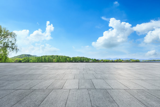 广场楼层，青山自然景观图片下载