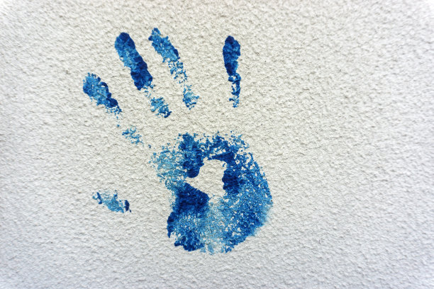 儿童彩色手印图片下载