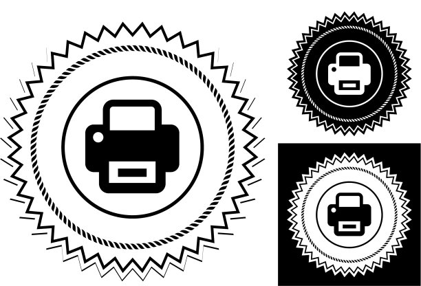 电脑打印机图标图片下载