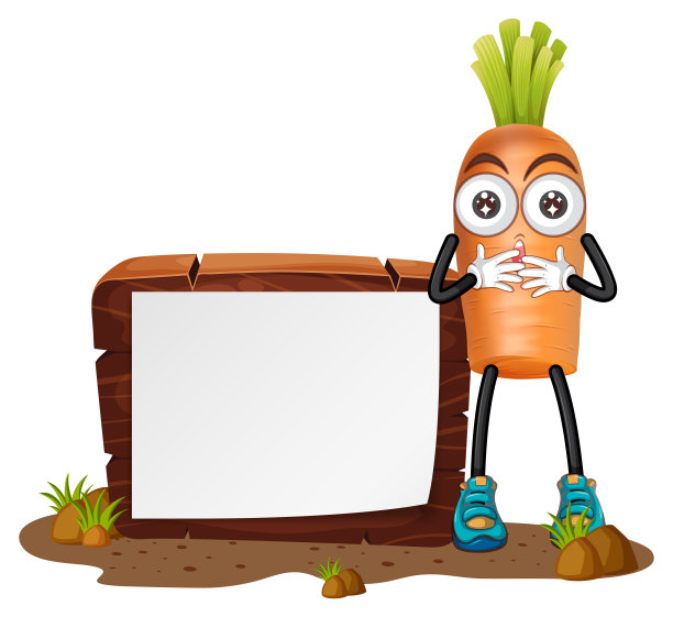 木框架与新鲜胡萝卜在花园里图片下载