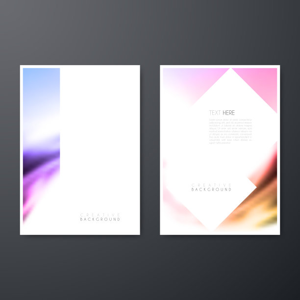 宣传册模板布局，封面设计，商业年度报告，传单，杂志图片下载