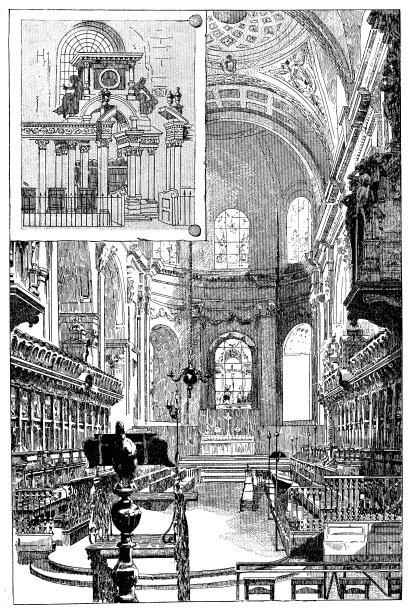 英格兰，苏格兰和爱尔兰的古董插图:圣保罗大教堂图片下载