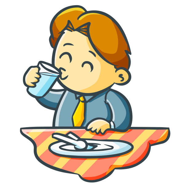 男商人吃喝图片下载