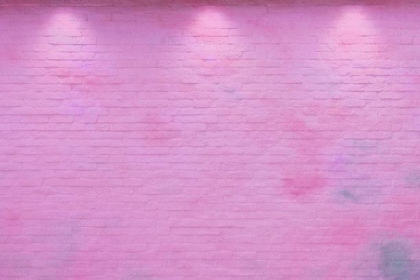 粉色砖墙纹理和背景图片下载