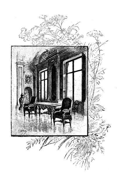 英格兰、苏格兰和爱尔兰的古董插图:室内多尔切斯特住宅图片下载