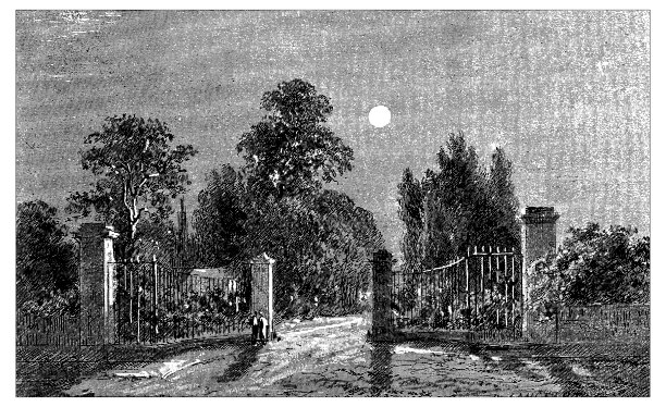 英格兰，苏格兰和爱尔兰的古董插图:布朗普顿公墓图片下载