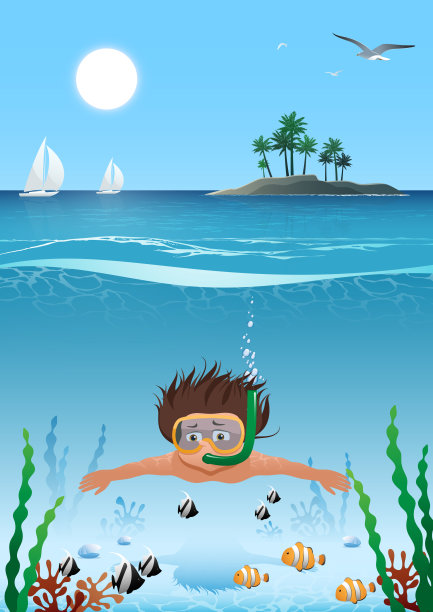 夏天的海图片下载