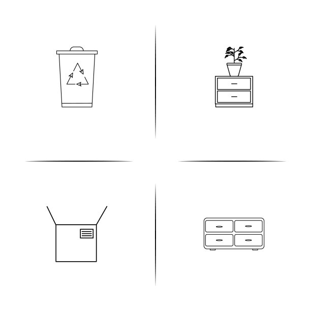 工业线性图标合集图片下载
