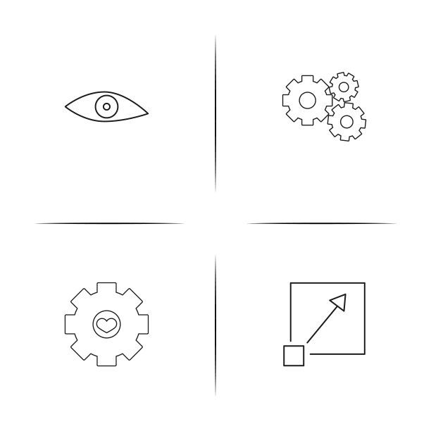 界面简约线性图标集矢量图标图片下载