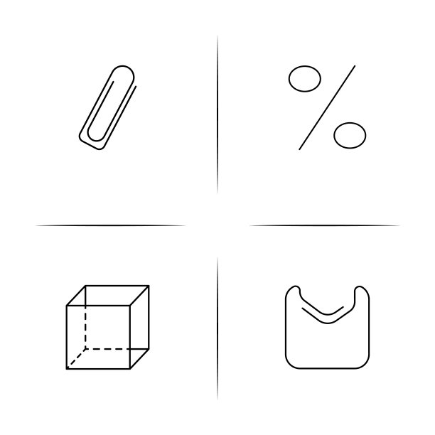 界面简约线性图标集矢量图标图片下载