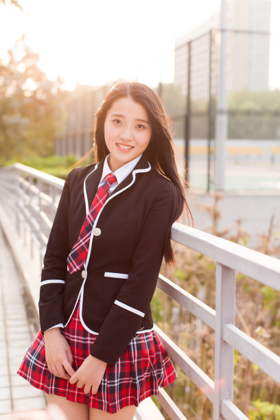 美丽的少女肖像素材图片