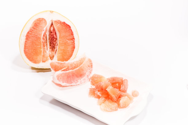 红柚子,柚子果肉。图片下载