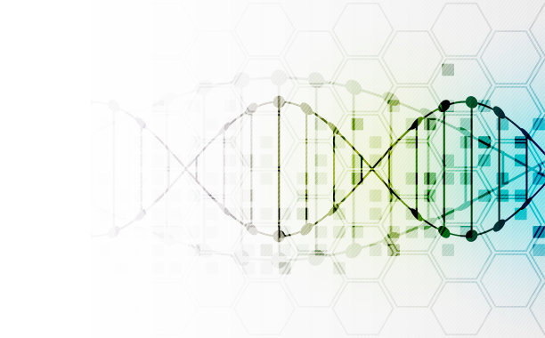 科学模板，DNA分子背景。图片下载