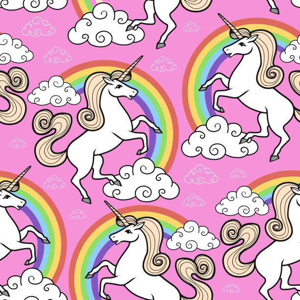 独角兽无缝模式图片下载