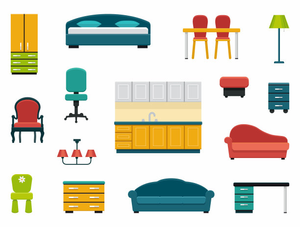 家具图标设置素材图片
