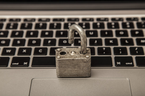 展示互联网上个人资料保安及保密概念的照片(俯视图)图片下载