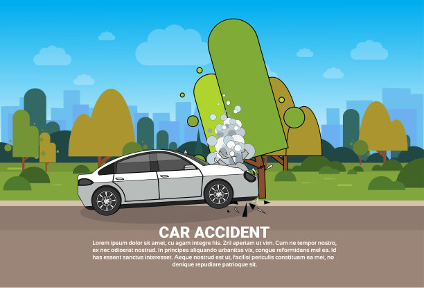 道路上发生车祸，路边车辆需要帮助和技术援助图片下载