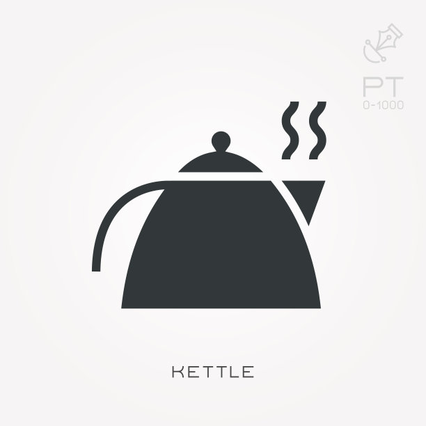 轮廓图标水壶图片下载