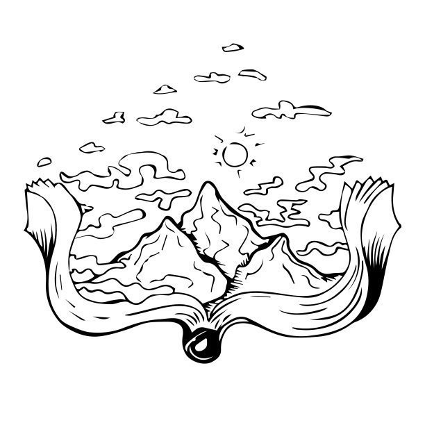 书与山与云。图片下载