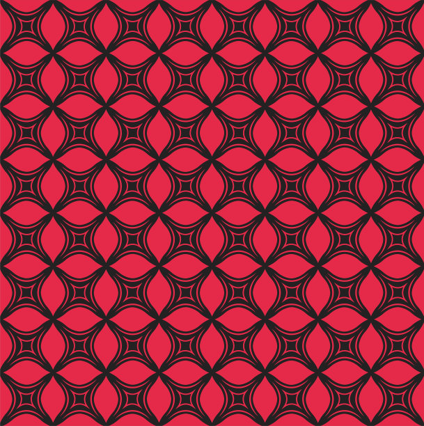 观赏性抽象花卉瓷砖无缝矢量图案。花几何背景。图片下载