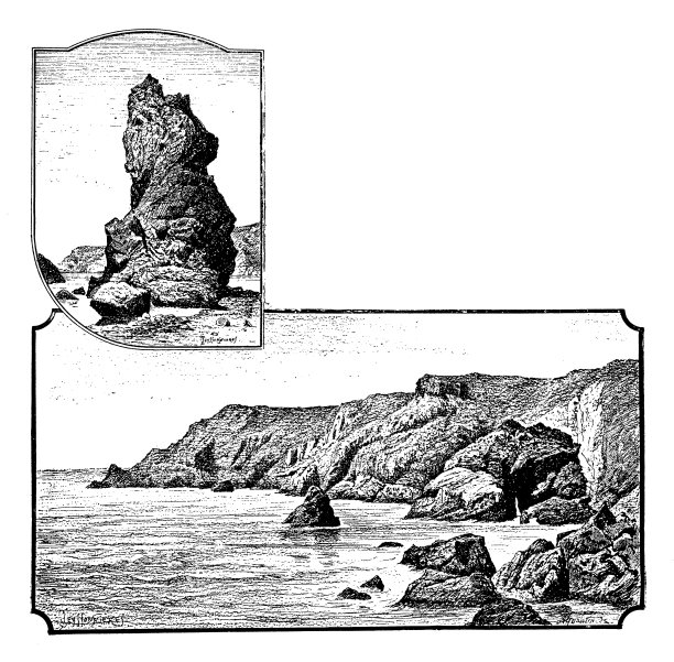 英格兰、苏格兰和爱尔兰的古董插图:金尼斯湾图片下载