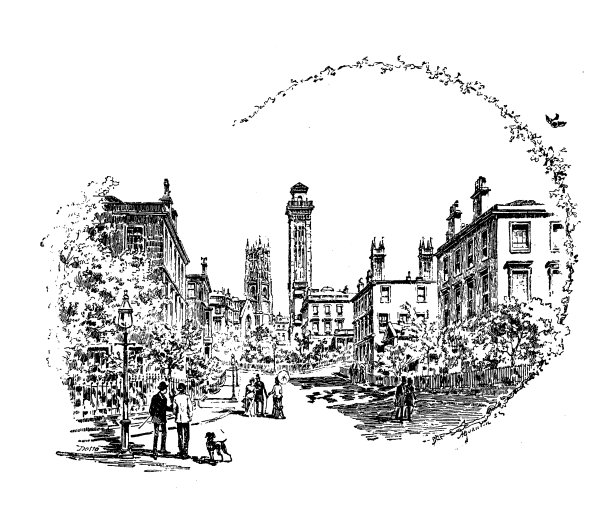 英格兰，苏格兰和爱尔兰的古董插图:格拉斯哥图片下载