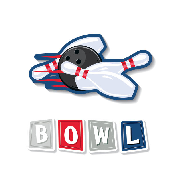 复古风格的保龄球元素图片下载