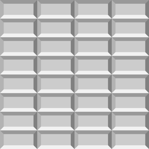 3D轻型瓷砖墙。无缝矢量图案背景图片下载