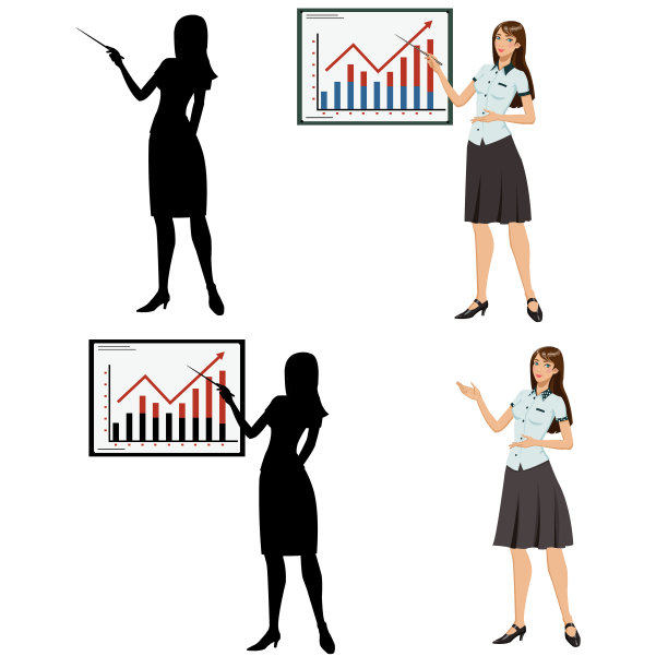 女人展示演讲图片下载