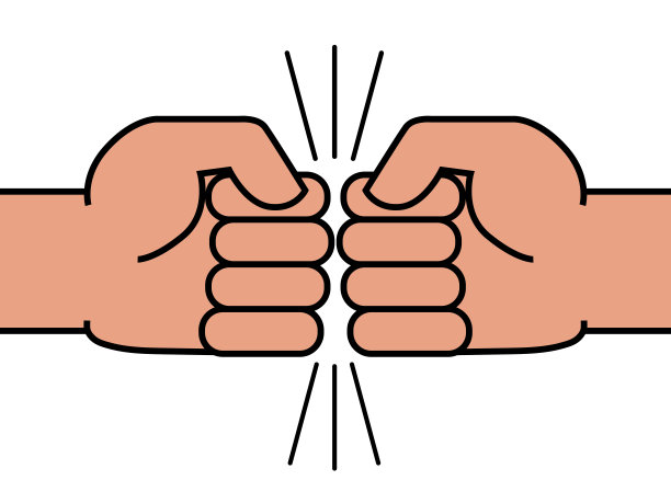 两个拳头互相碰撞图片下载