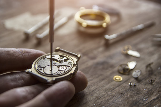 机械表安装零件的过程，手表的修理图片下载