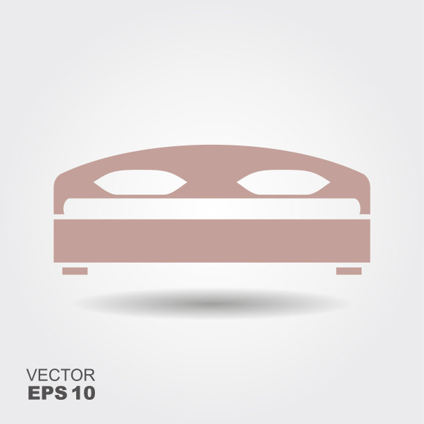 沙发上。矢量平面图标图片下载