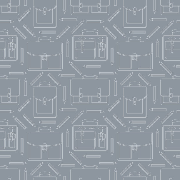 无缝模式的投资组合和铅笔图片下载