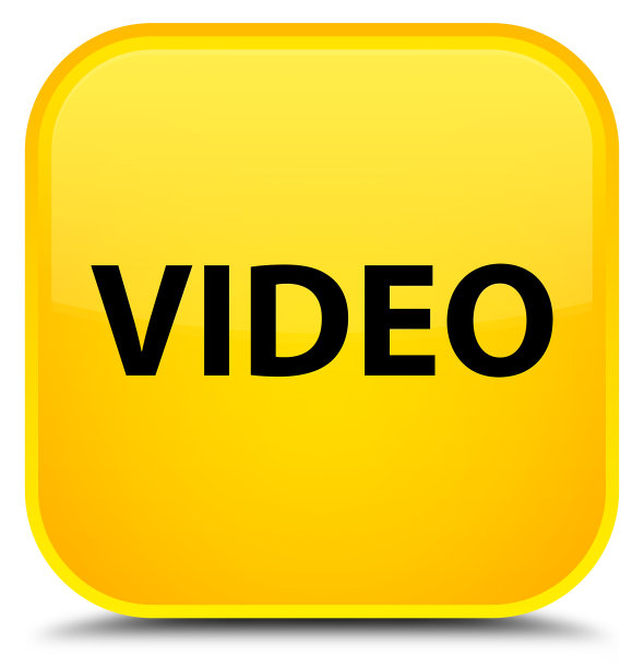 视频专用黄色方形按钮图片下载