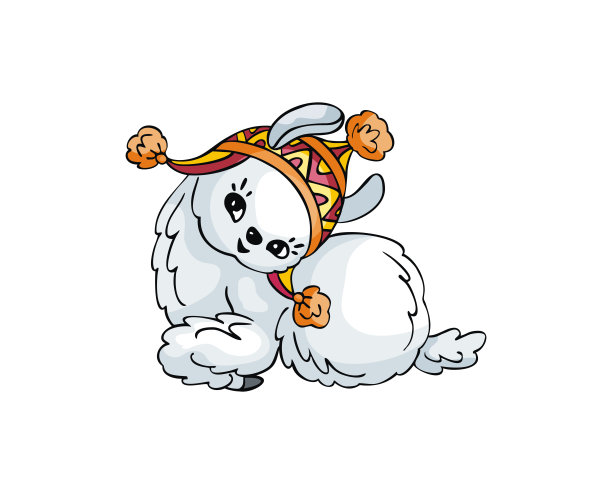 美丽的小美洲驼躺着图片下载