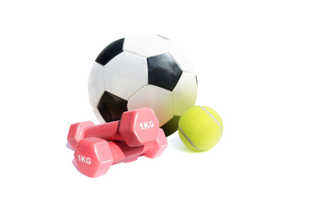 运动设备隔离在白色背景图片下载
