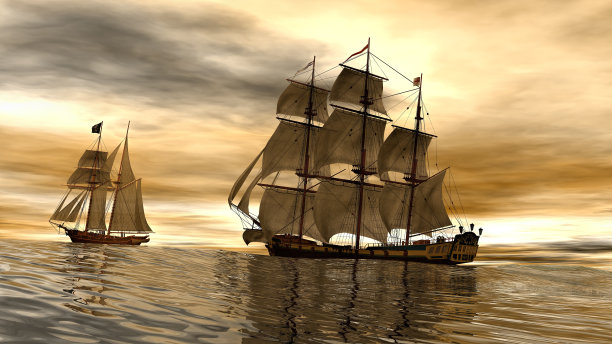 海盗船的3d渲染图片下载