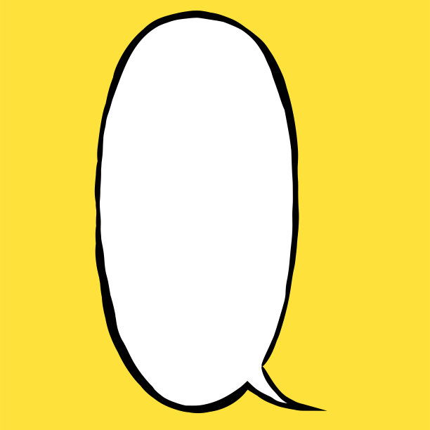 美国喜剧风格的演讲气球图片下载