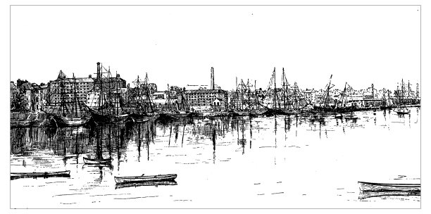 英格兰，苏格兰和爱尔兰的古董插图:利默里克图片下载