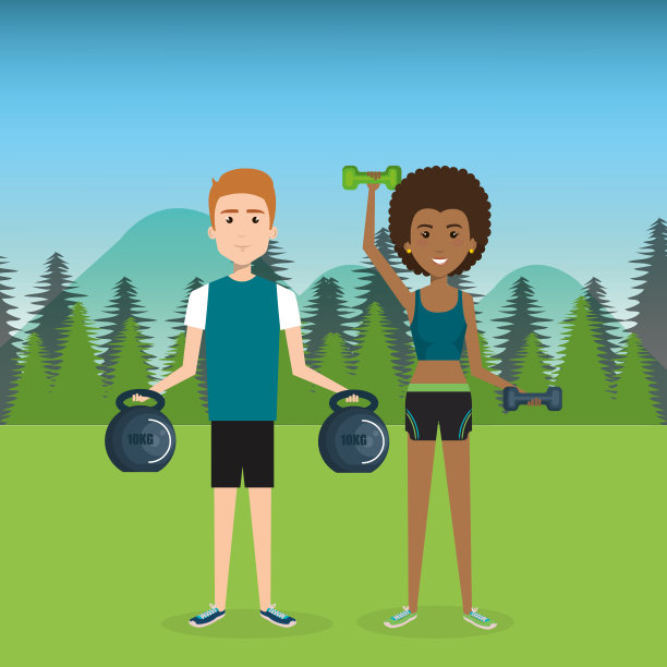 人们在野外举重图片下载