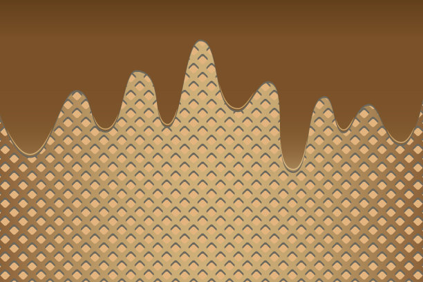 巧克力华夫格的背景。晶片结构图片下载