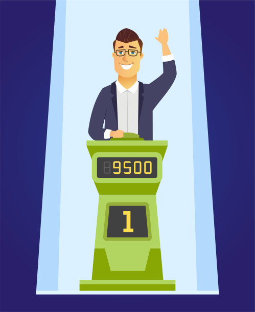 游戏显示玩家-卡通人物人物插图图片下载