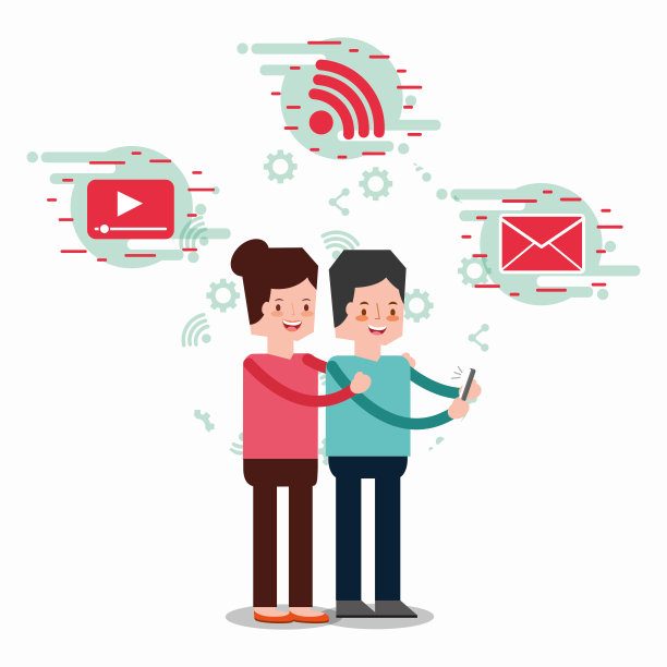 人与智能手机的角色图片下载