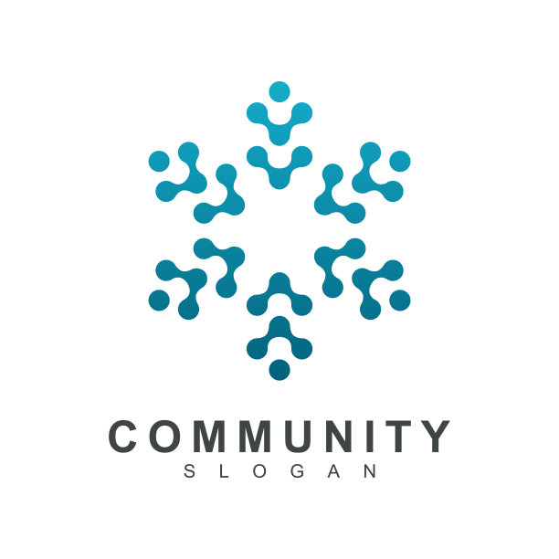 程式化神经元分子健康图标图片下载