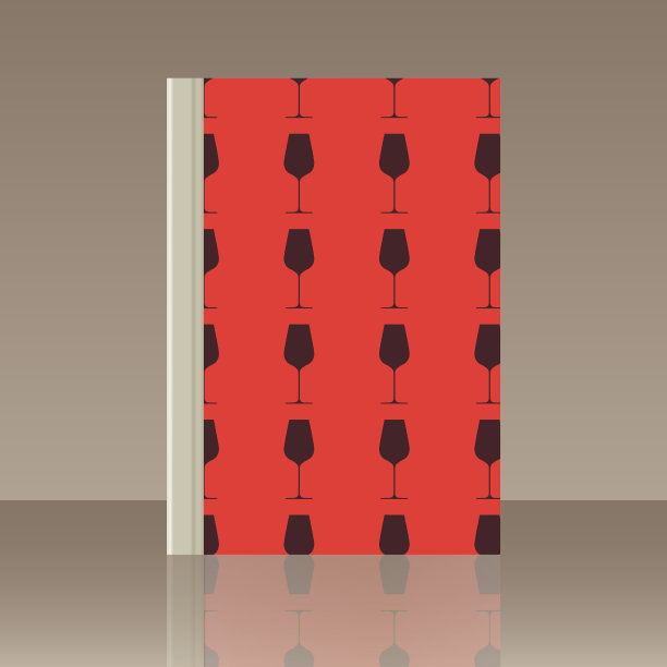 葡萄酒杯和书。物体的真实形象图片下载