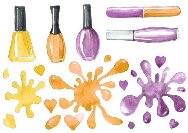 指甲油和污渍图片下载