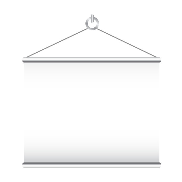 投影仪屏幕上的白色，股票矢量插图图片下载